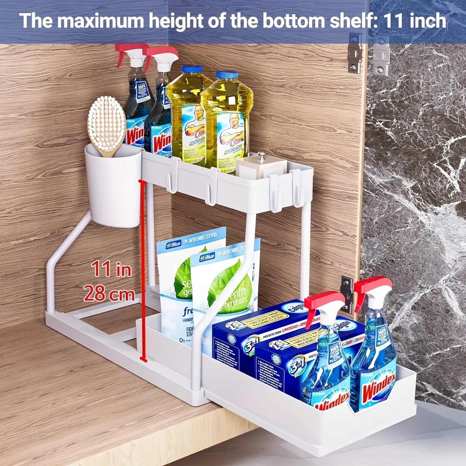 Under-Sink Organizer Space Saver Rack