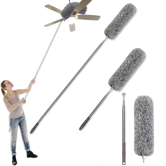 Extendable Microfiber Duster – Retractable Gap Cleaning Tool
