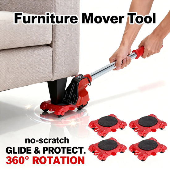 Furniture Mover Tool Set – Heavy-Duty Lifter & Roller Wheels