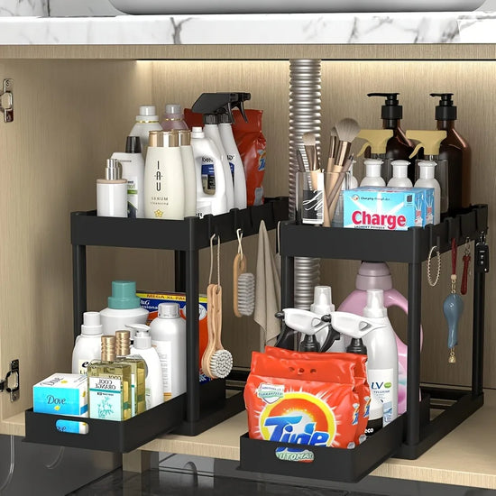 Under-Sink Organizer Space Saver Rack